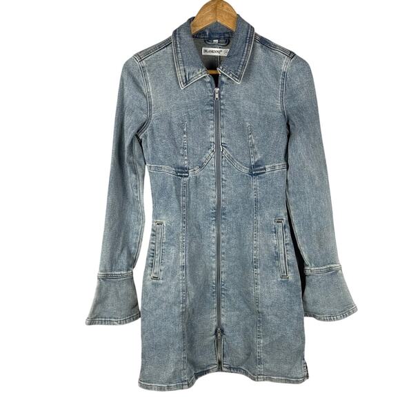 BLANKNYC Denim Mini Dress Smooth Talker Size XS - Picture 4 of 11